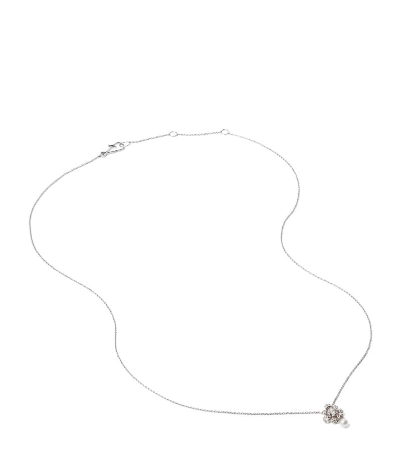 Annoushka Annoushka White Gold, Diamond and Pearl Marguerite Necklace