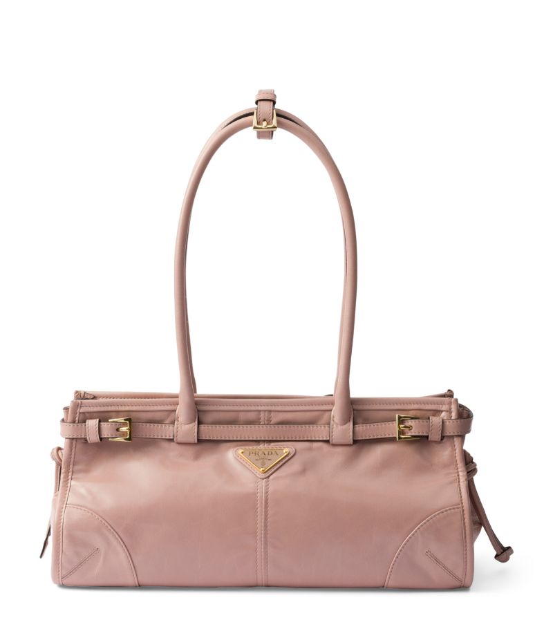 Prada Prada Medium Leather Top-Handle Bag