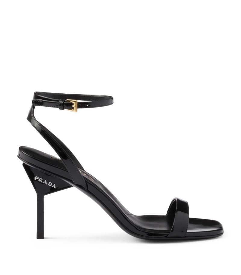 Prada Prada Patent Leather Heeled Sandals 85