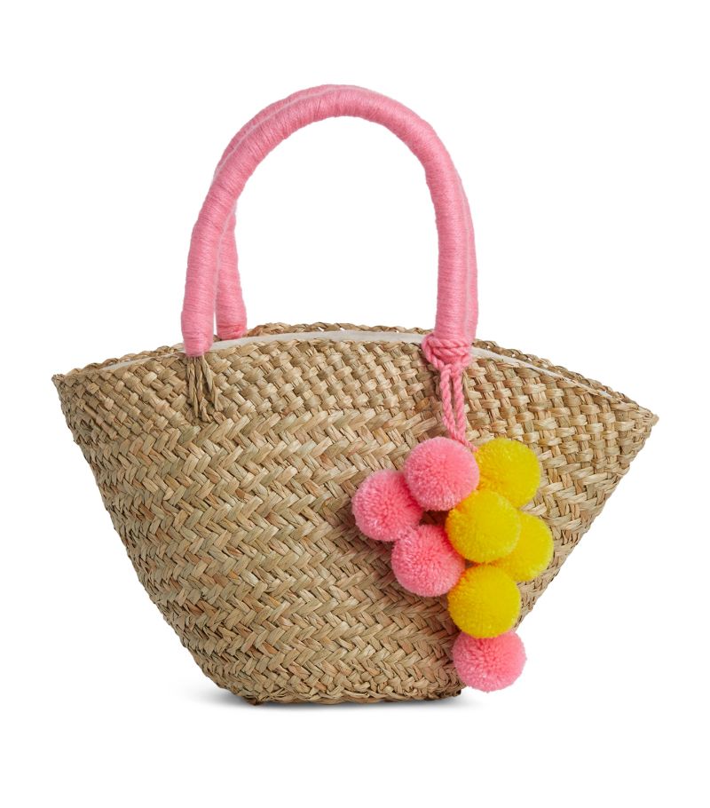 Bonita Bonita Pom-Pom Bali Basket Bag