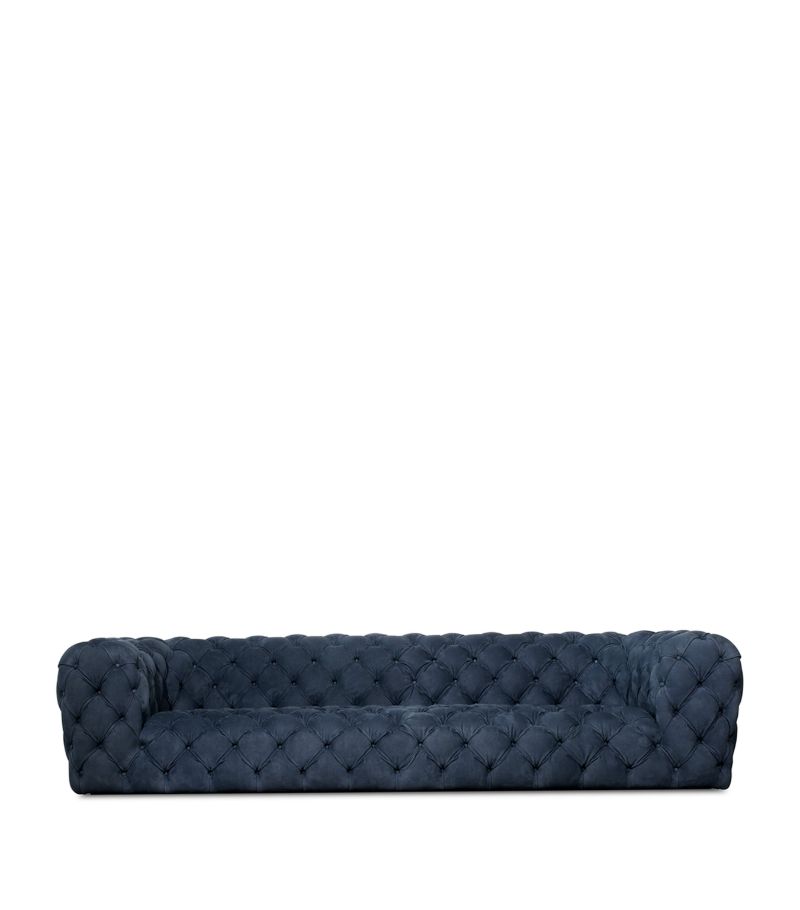 Baxter Baxter Leather Quilted Chester Moon Sofa