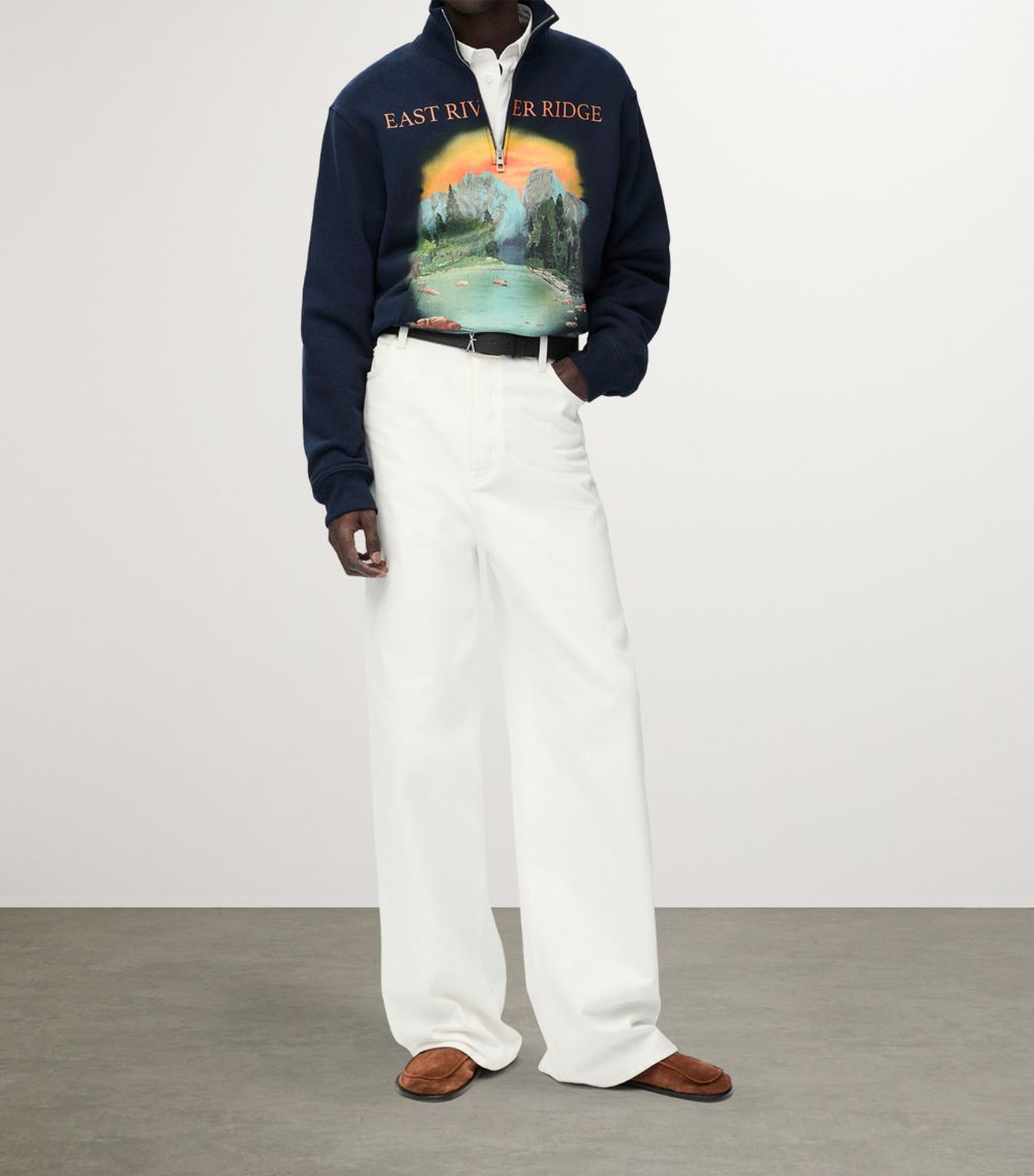 Loewe Loewe Graphic Quarter-Zip Sweatshirt