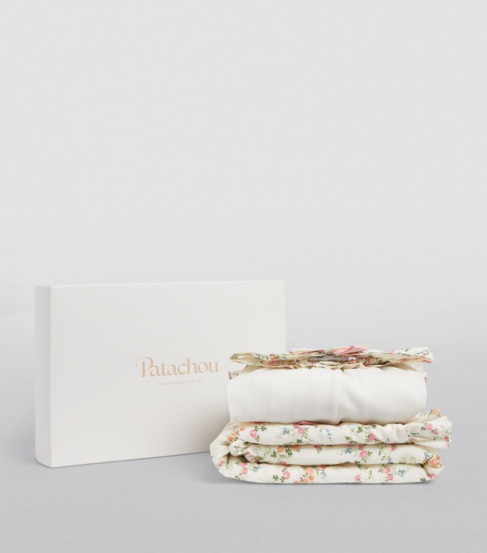 Patachou Patachou Floral All-In-One, Blanket And Headband Gift Box (1-12 Months)