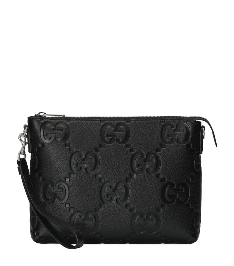 Gucci Gucci Leather Jumbo Gg Messenger Bag