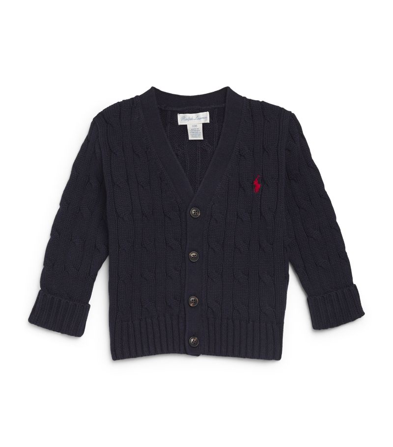 Ralph Lauren Kids Ralph Lauren Kids Cotton Cable-Knit Cardigan (3-24 Months)