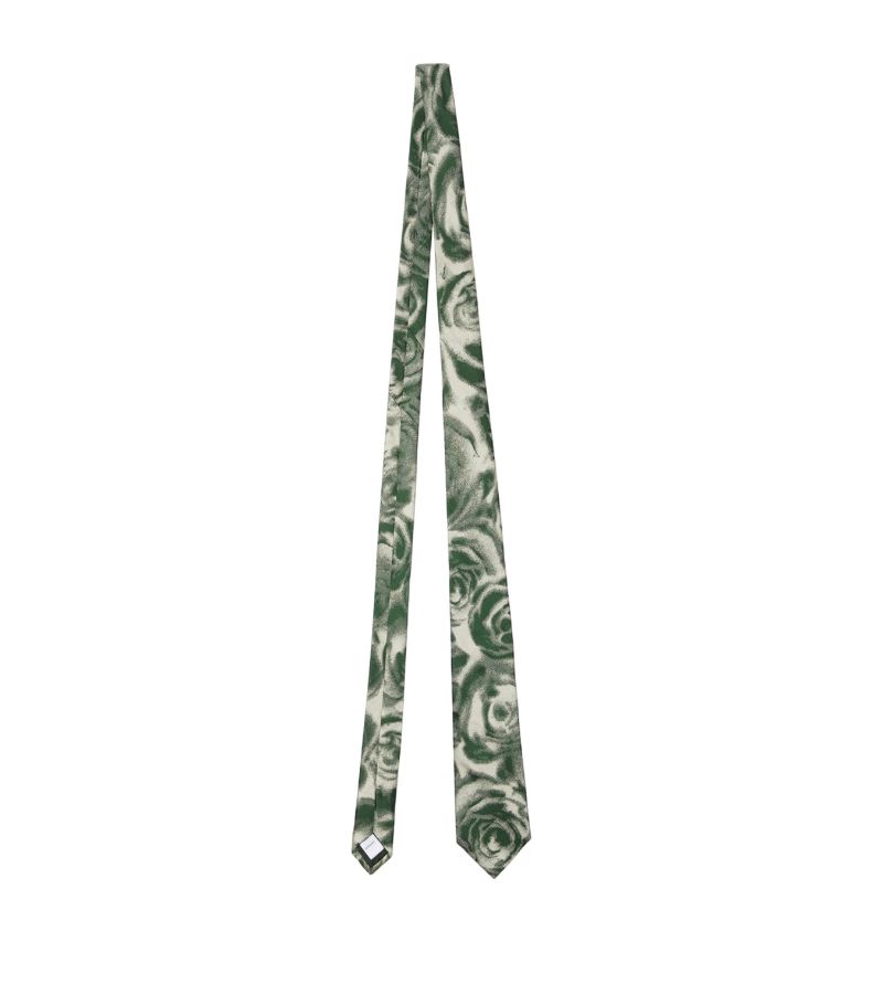 Burberry Burberry Silk Rose Print Tie