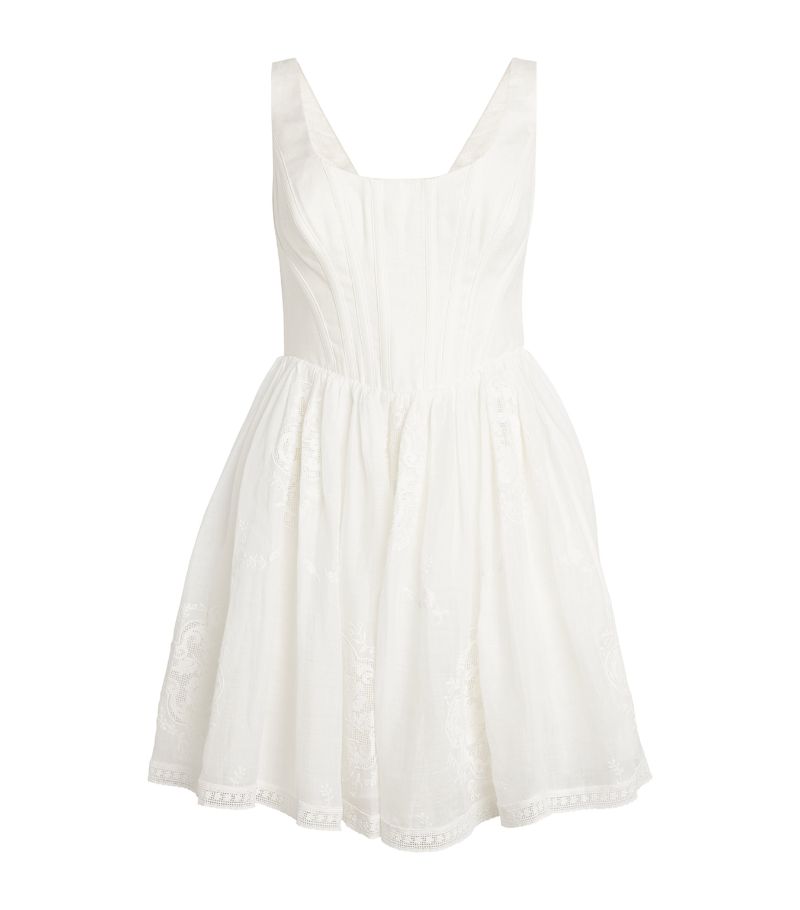 Zimmermann Zimmermann Ramie Corset Mini Dress