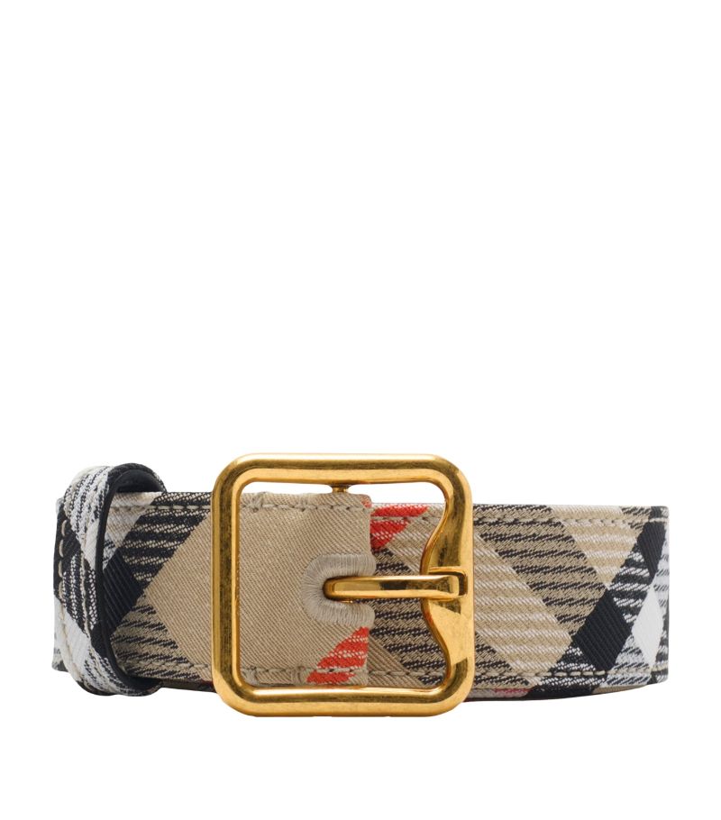 Burberry Burberry Check B Buckle Belt