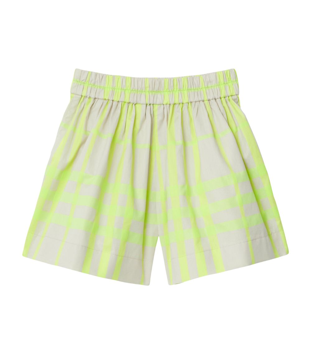 Burberry Burberry Kids Check Cotton-Blend Shorts (3-14 Years)