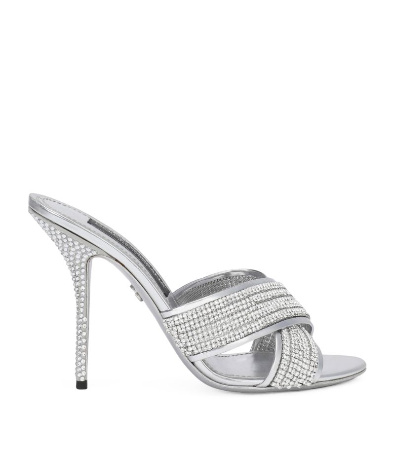 Dolce & Gabbana Dolce & Gabbana Crystal-Embellished Sandals 90