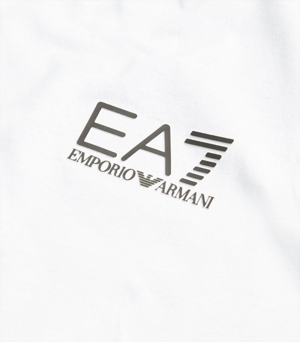 EA7 Emporio Armani Ea7 Emporio Armani Cotton Colour-Block T-Shirt