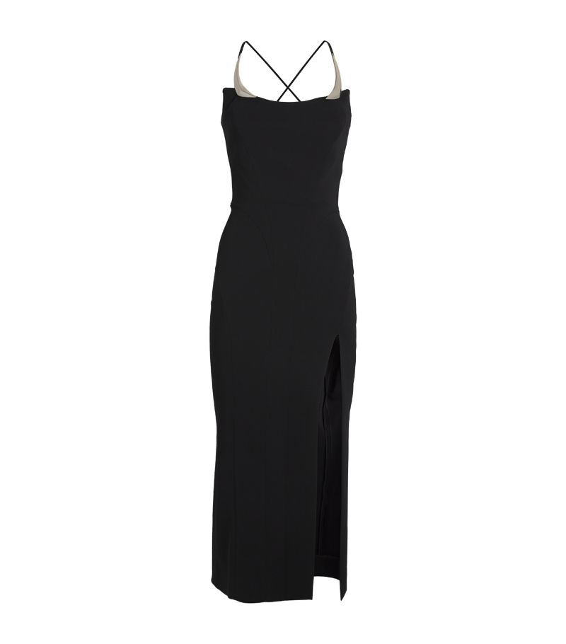 Mugler Mugler Sleeveless Midi Dress