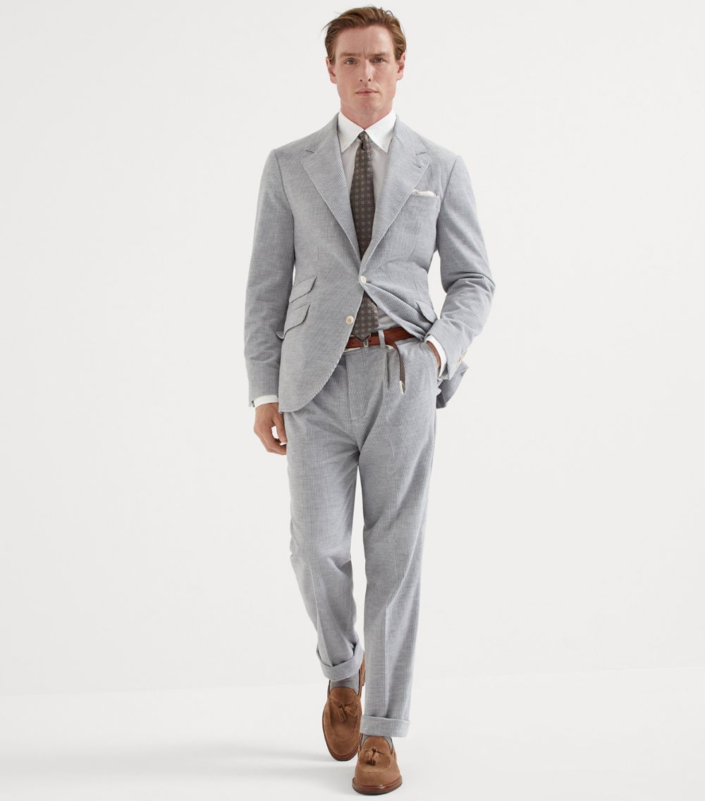 Brunello Cucinelli Brunello Cucinelli Cotton-Cashmere Corduroy Tapered Trousers