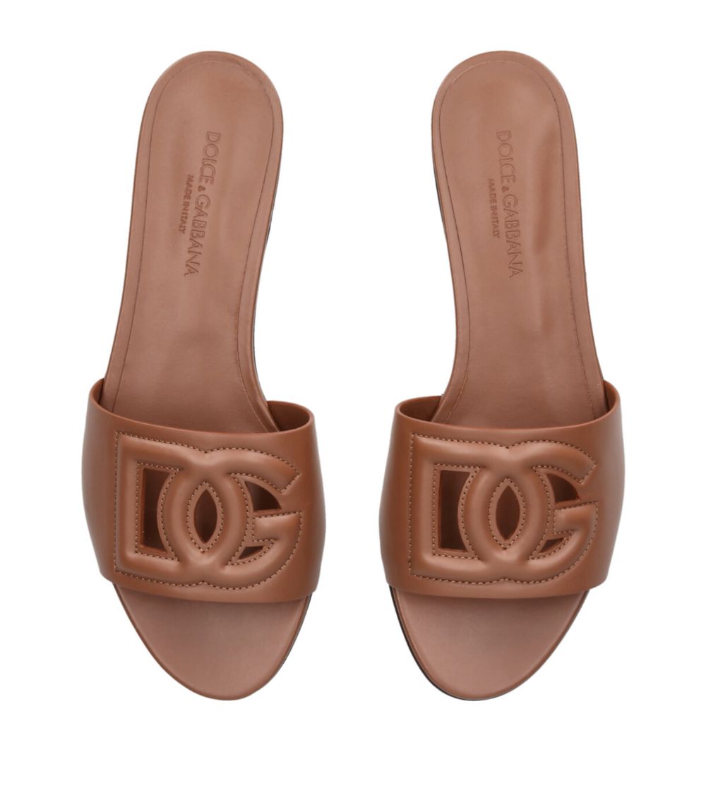 Dolce & Gabbana Dolce & Gabbana Leather Slides