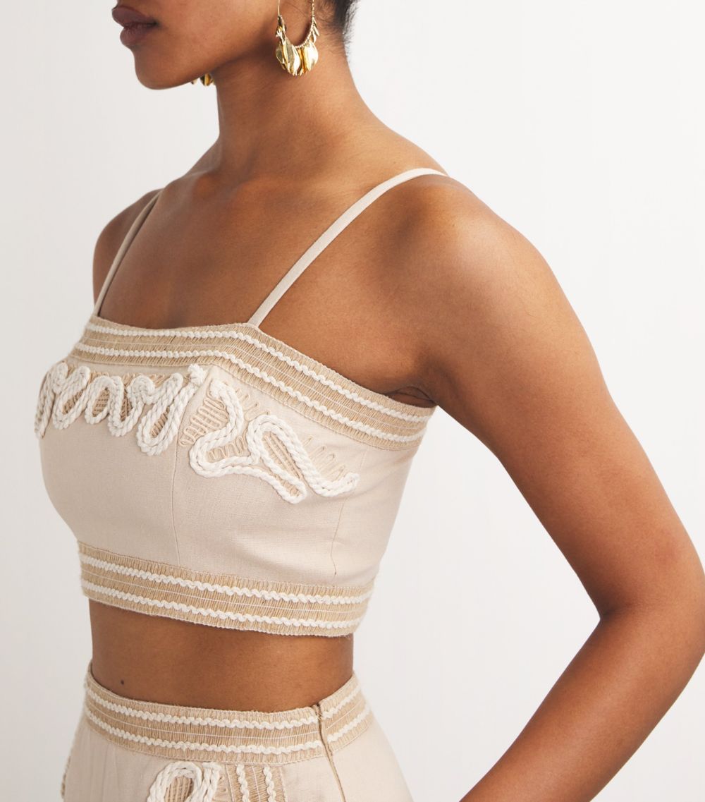 Patbo Patbo Embroidered Crop Top