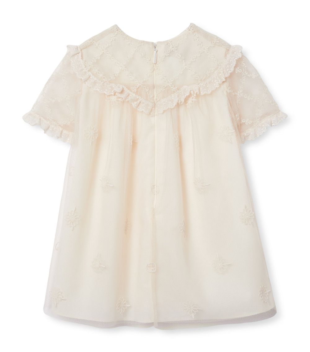 Gucci Gucci Kids Tulle Embroidered Dress (3-36 Months)