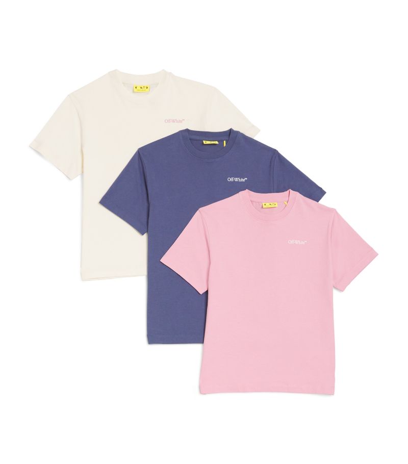 Off-White Kids Off-White Kids Set Of 3 Logo T-Shirts (4-12 Years)