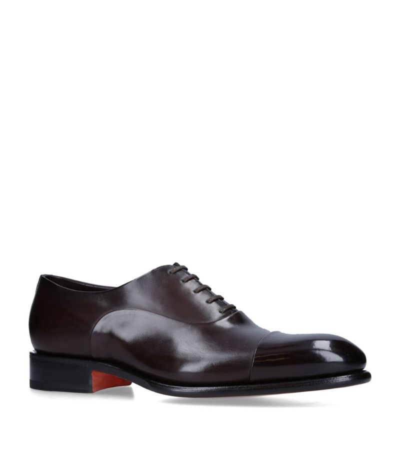 Santoni Santoni Leather Carter Oxford Shoes