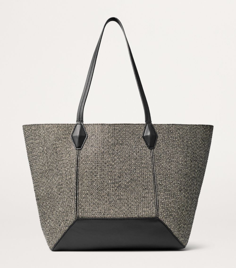 Jimmy Choo Jimmy Choo Diamond Medium Embellished Herringbone Tote Bag