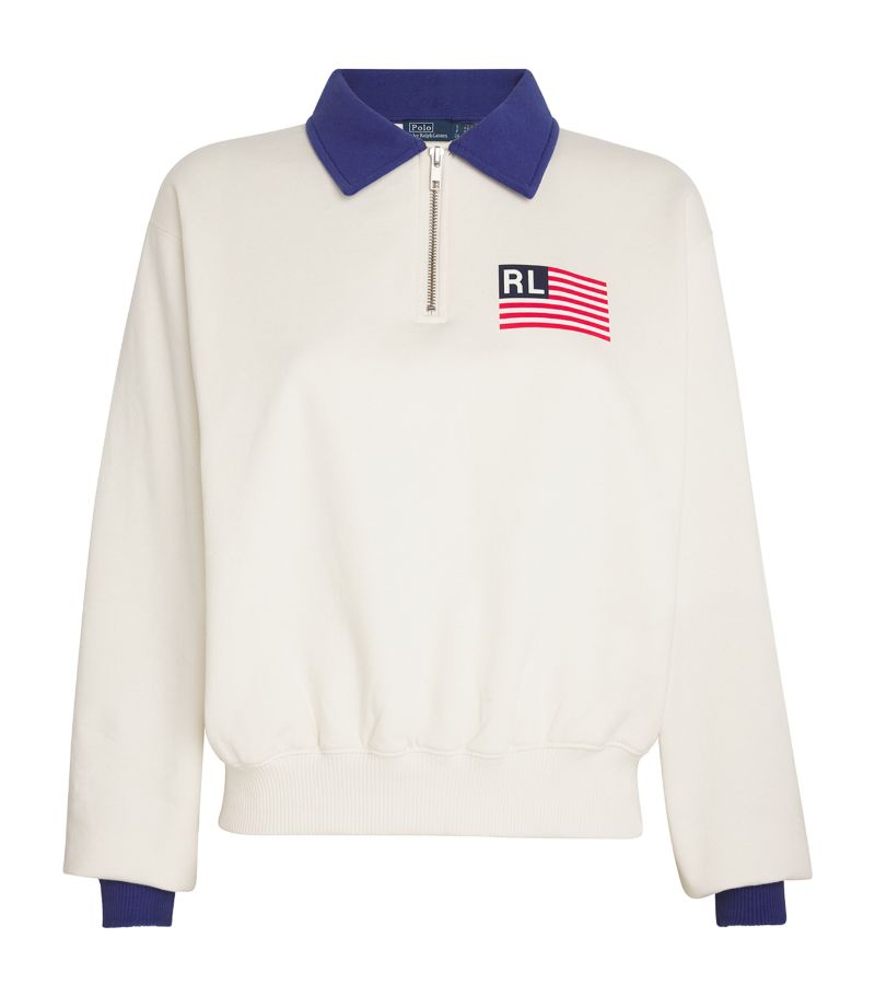 Polo Ralph Lauren Polo Ralph Lauren Cotton-Blend Half-Zip Sweatshirt