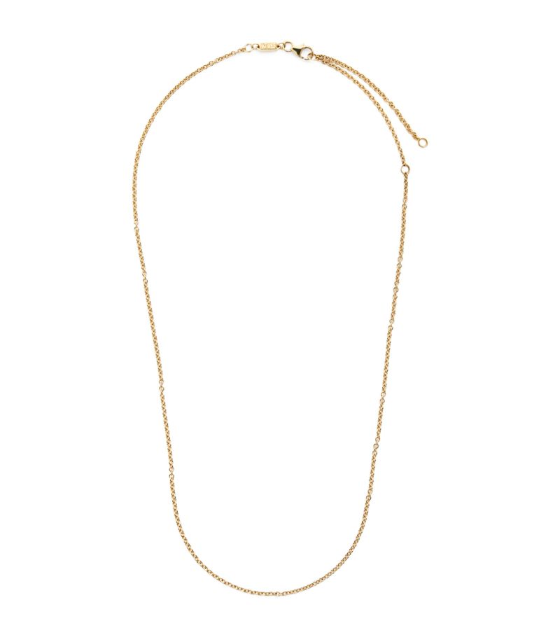 Azlee Azlee Medium Yellow Gold Cable Chain Necklace