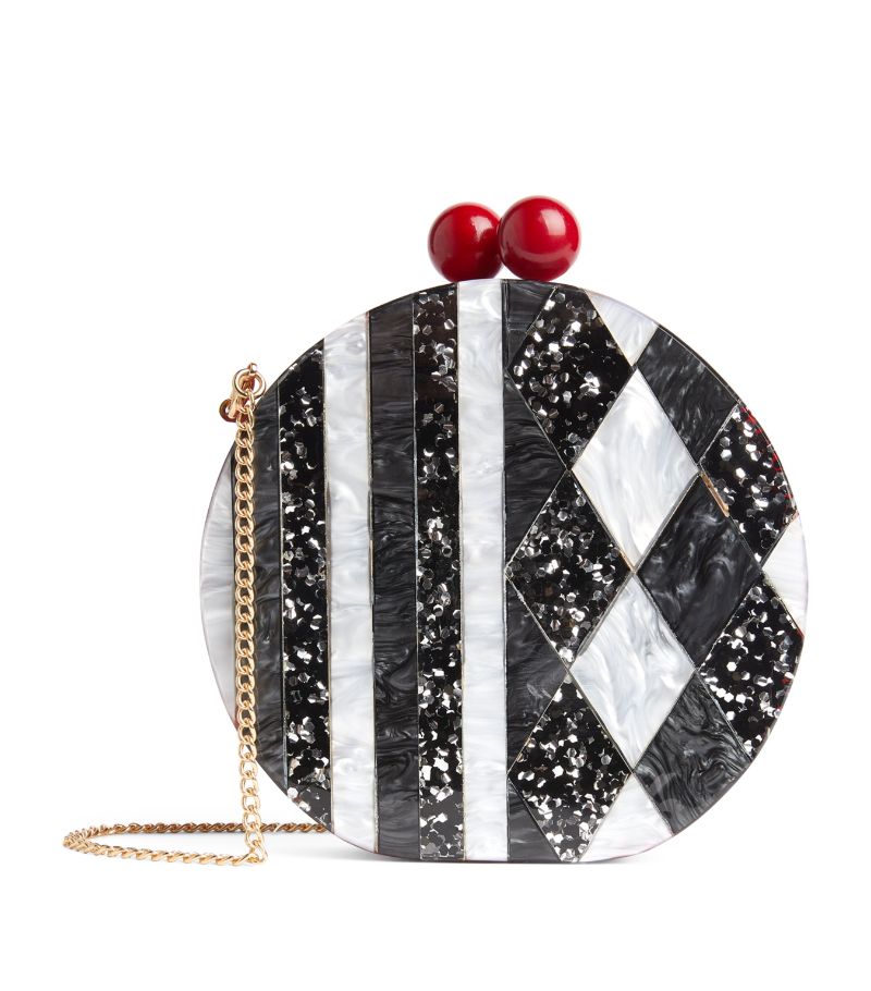 Bari Lynn Bari Lynn Contrast-Detail Clutch Bag