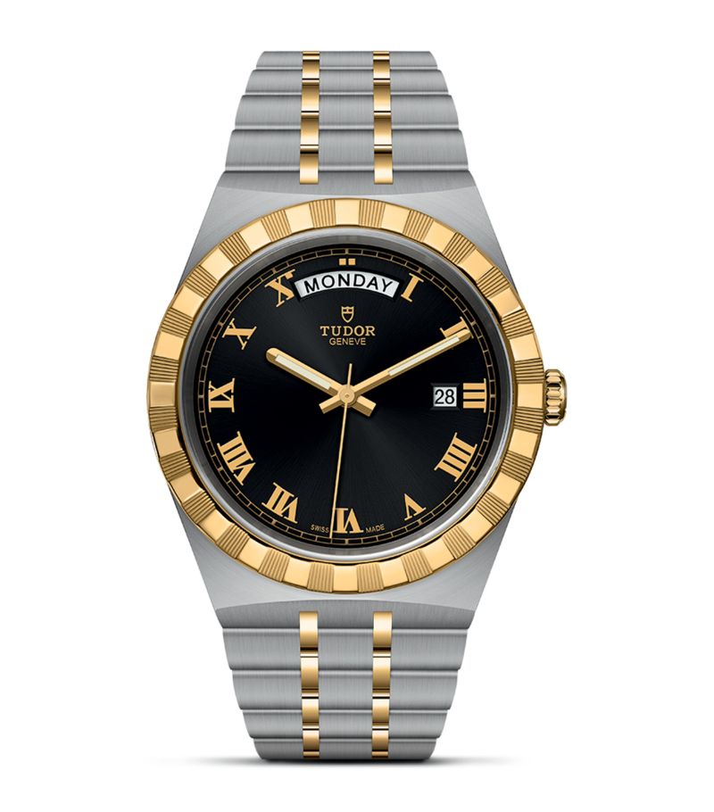 Tudor Tudor Glamour Date Stainless Steel And Yelllow Gold Watch 31Mm