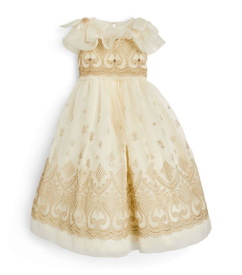 Marchesa Kids Couture MARCHESA KIDS COUTURE Embroidered Organza Gown (4-14 Years)