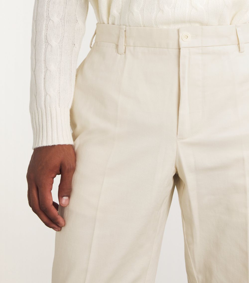 Polo Ralph Lauren Polo Ralph Lauren Washed Twill Tailored Trousers