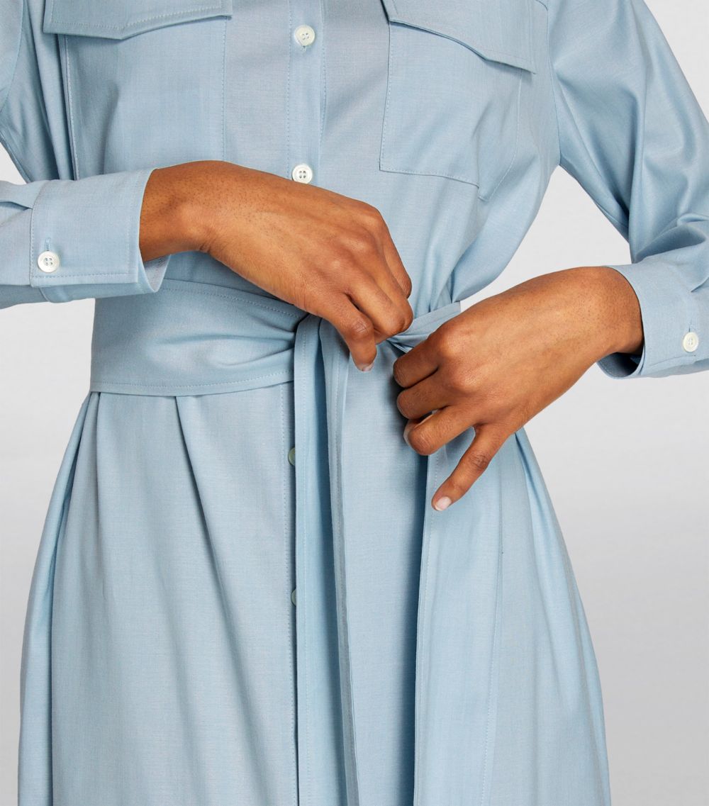 Eleventy Eleventy Belted Midi Shirt Dress