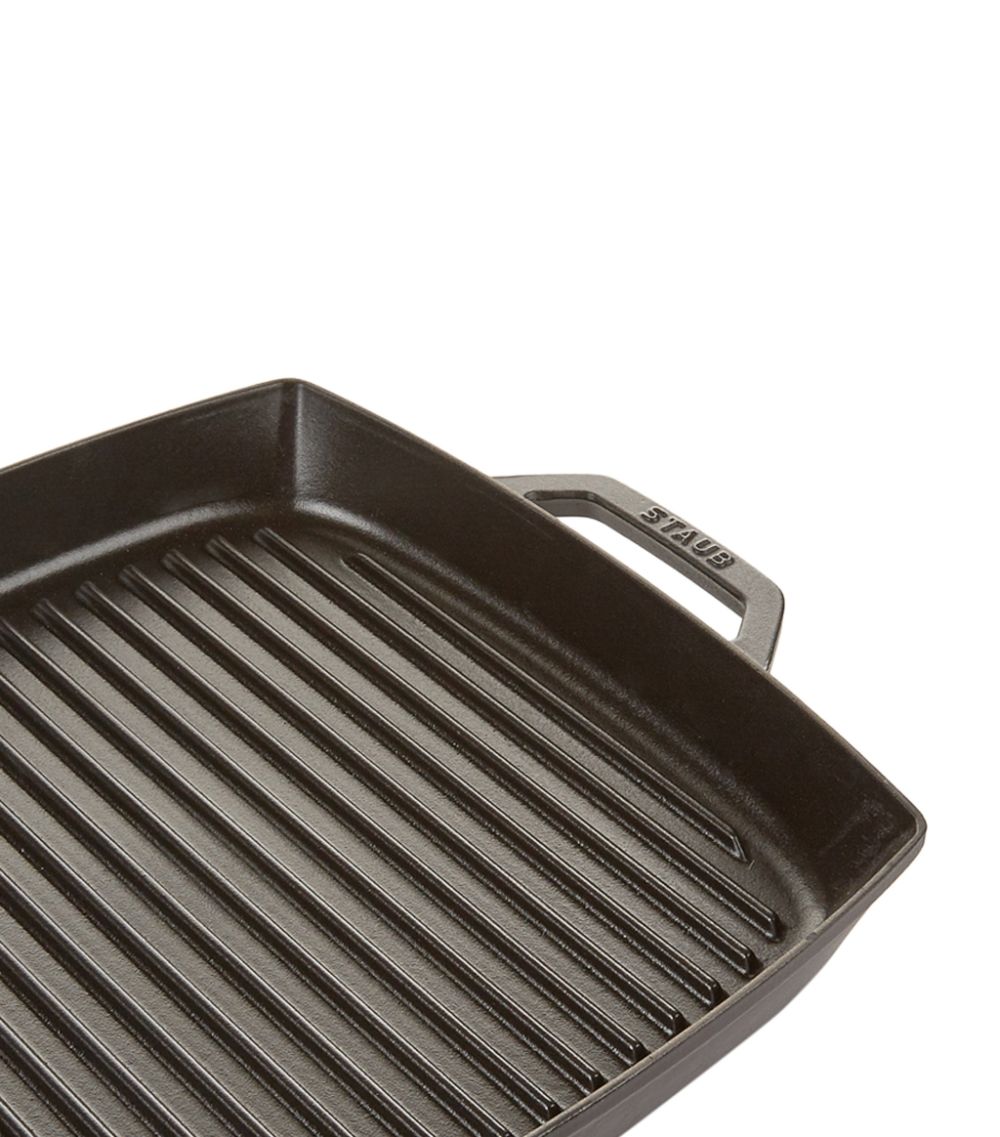 Staub Staub Black Double Handle Square Grill (33Cm X 33Cm)