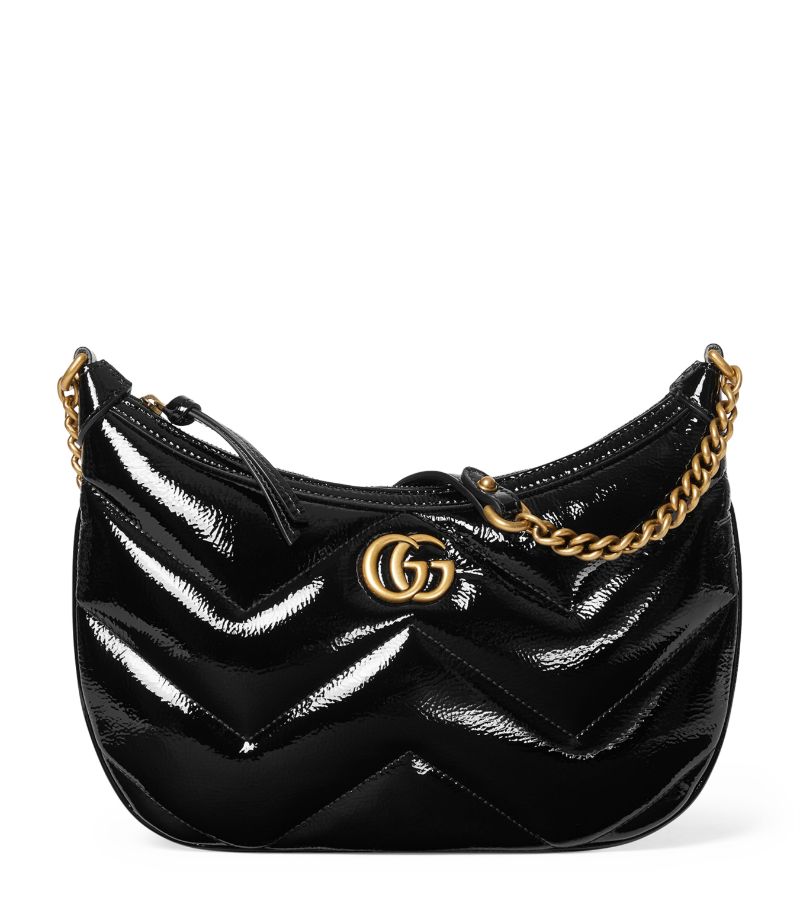 Gucci Gucci Patent Leather Marmont Shoulder Bag