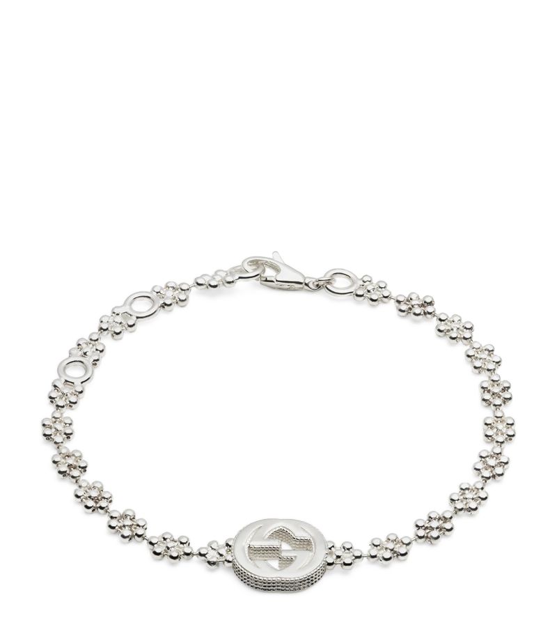 Gucci Gucci Silver Interlocking G Bracelet