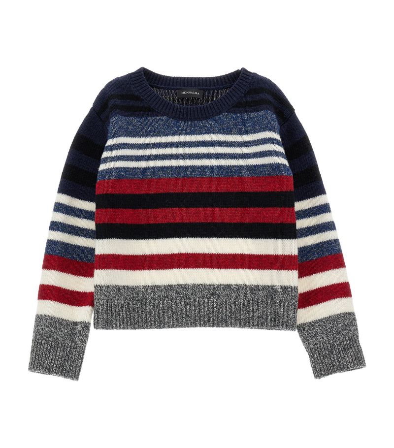 Monnalisa Monnalisa Wool-Blend Striped Sweater (2-12 Years)