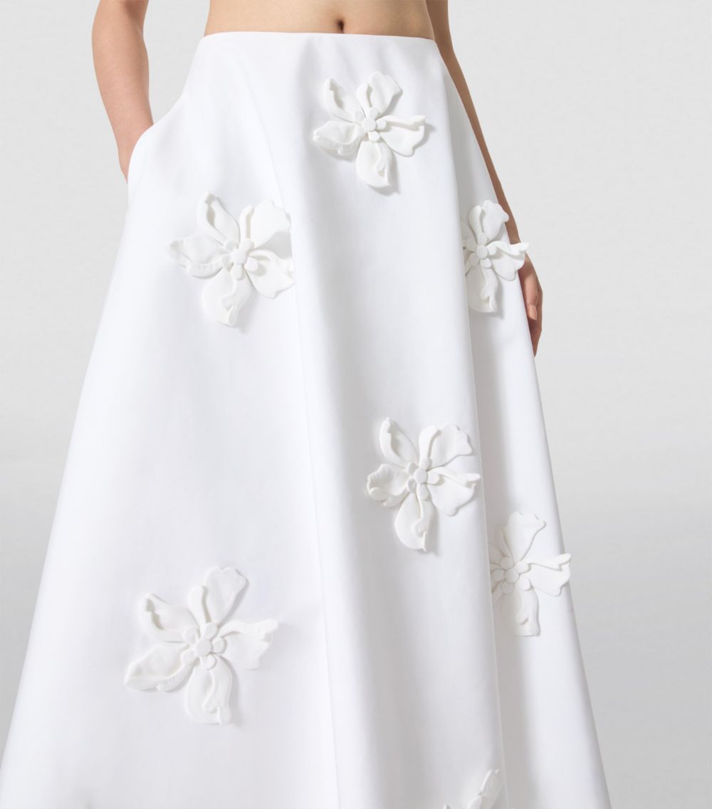 VALENTINO GARAVANI Valentino Garavani Embroidered Midi Skirt