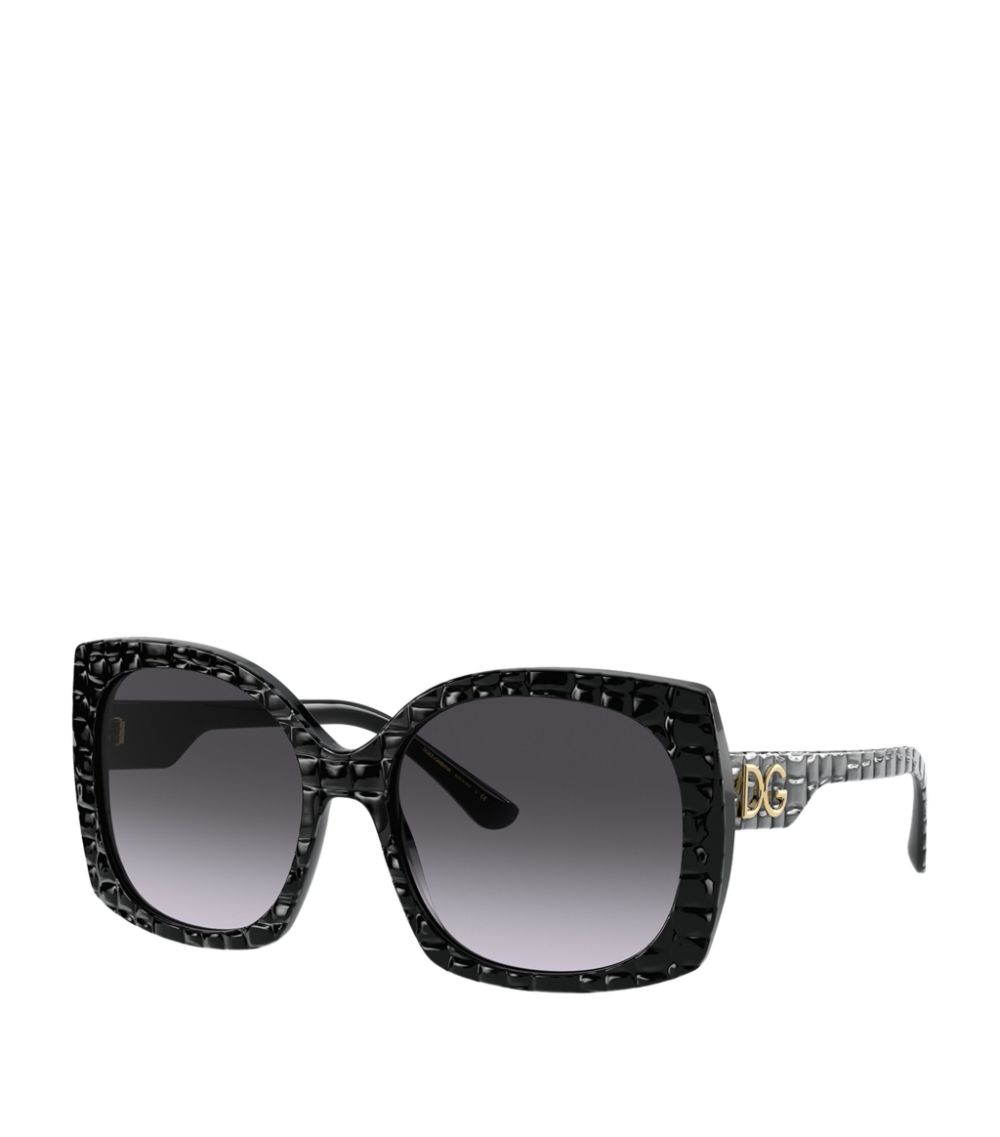 Dolce & Gabbana Dolce & Gabbana Crocodile Print Family Sunglasses