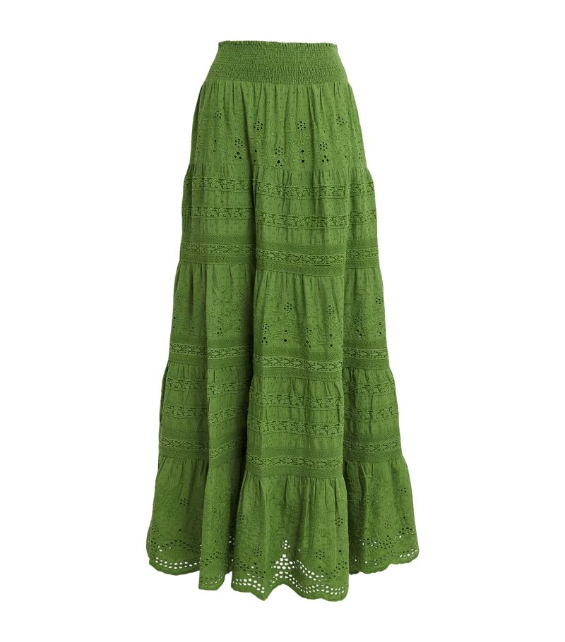 Alice + Olivia Alice + Olivia Cotton Tiered Aisha Skirt