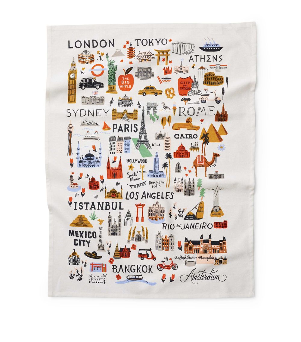 Rifle Paper Co. Rifle Paper Co. Bon Voyage Tea Towel (71cm x 53cm)