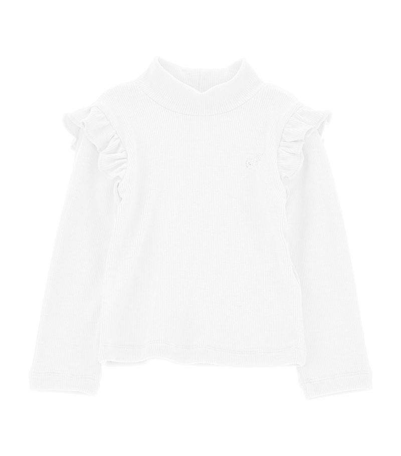 Monnalisa Monnalisa High-Neck Ruffle Shirt (3-36 Months)