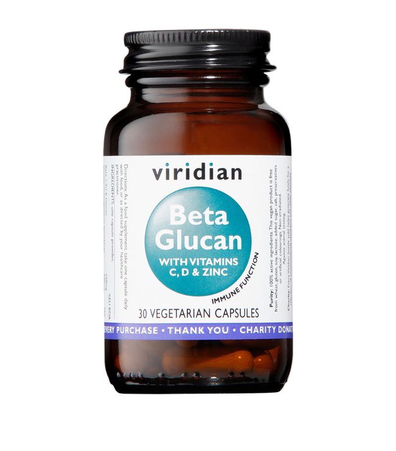 Viridian Viridian Beta Glucan With Vitamins C, D & Zinc (30 Capsules)