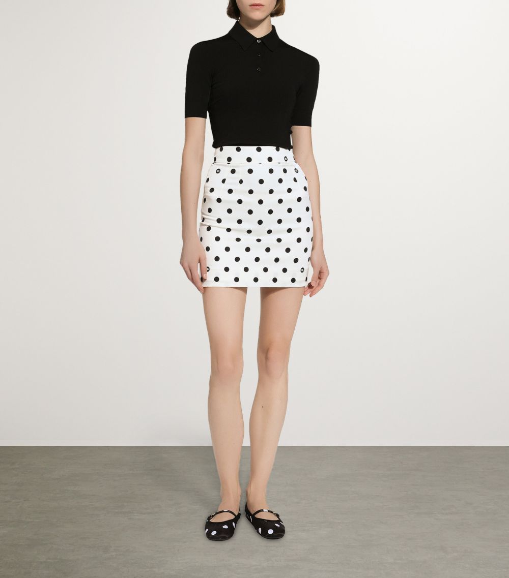 Dolce & Gabbana Dolce & Gabbana Polka-Dot Print Mini Skirt