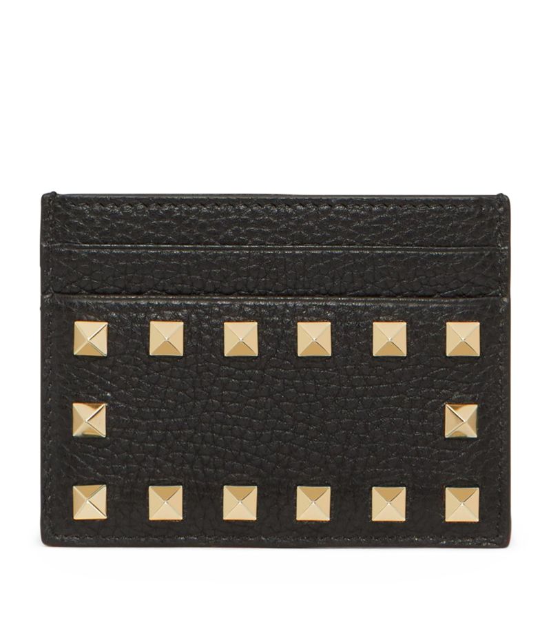 VALENTINO GARAVANI Valentino Garavani Leather Rockstud Card Holder