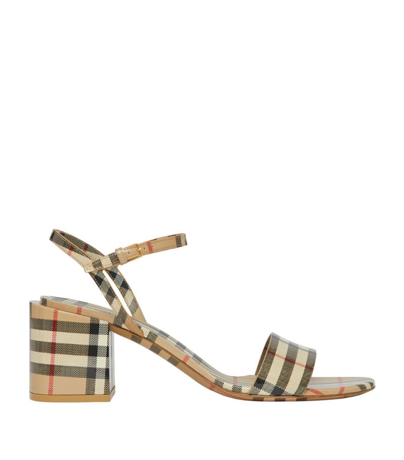 Burberry Burberry Leather Vintage Check Sandals 65