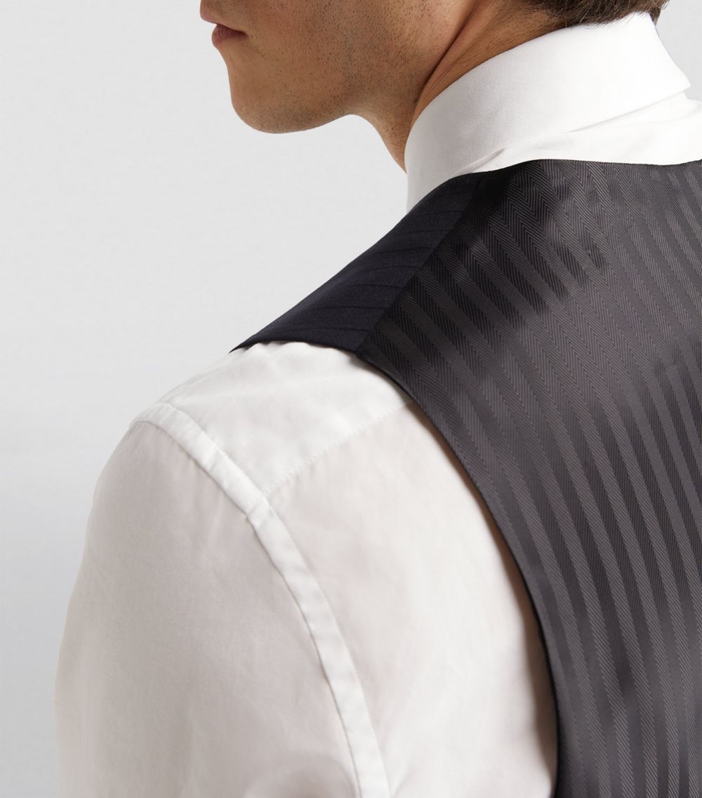 Giorgio Armani Giorgio Armani Wool Pinstripe Waistcoat