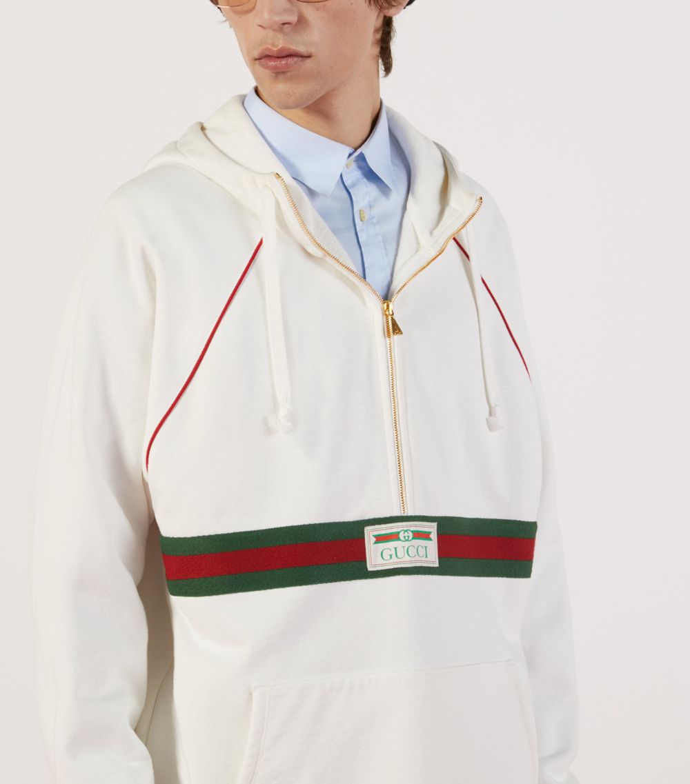 Gucci Gucci Web Stripe Hoodie