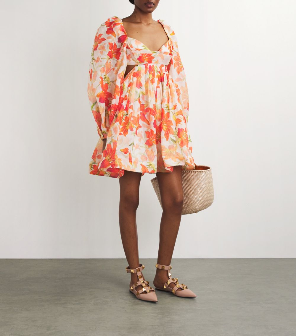 Zimmermann Zimmermann Linen-Silk Tranquillity Dress