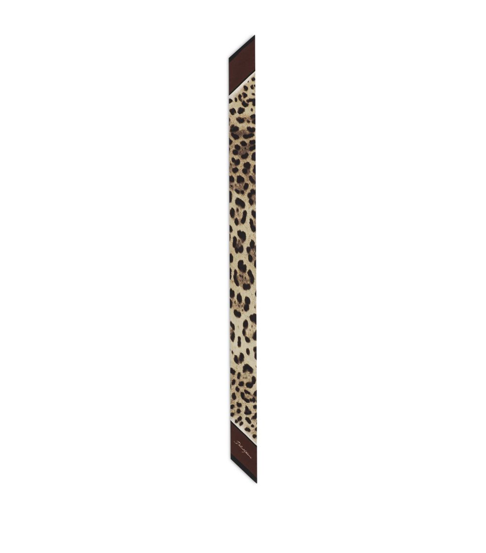 Dolce & Gabbana Dolce & Gabbana Silk Animal Print Foulard