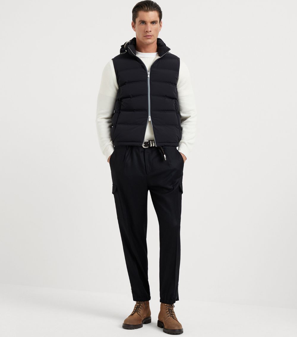 Brunello Cucinelli Brunello Cucinelli Taffeta Down Gilet