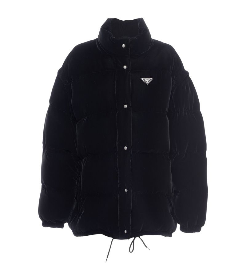 Prada Prada Velvet Convertible Down Jacket