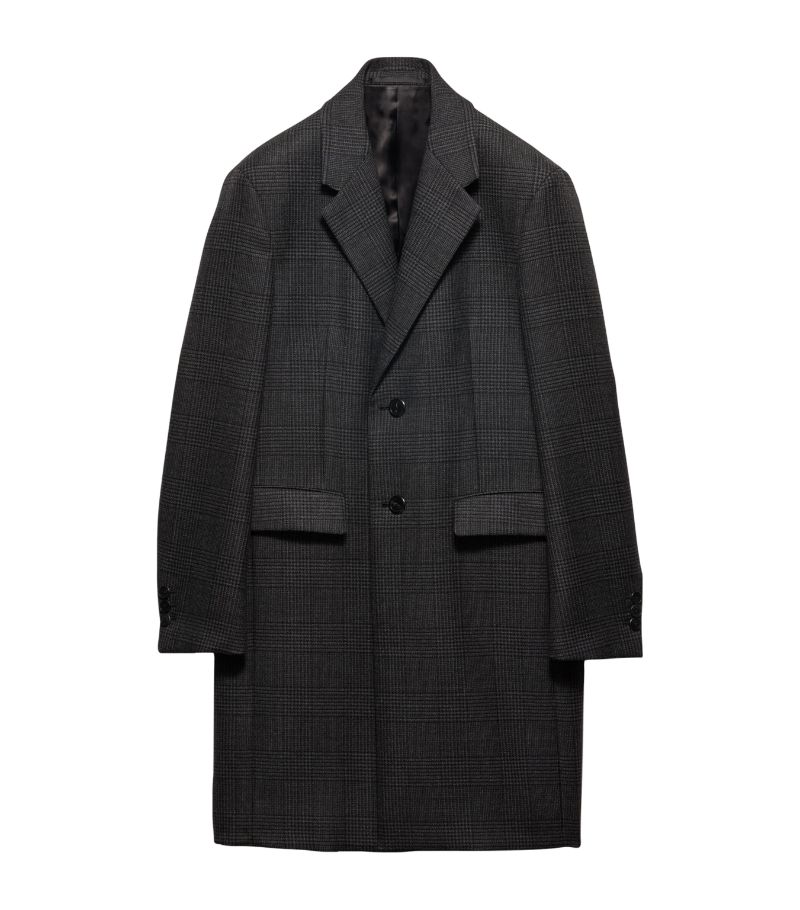 Prada Prada Wool Single-Breasted Overcoat